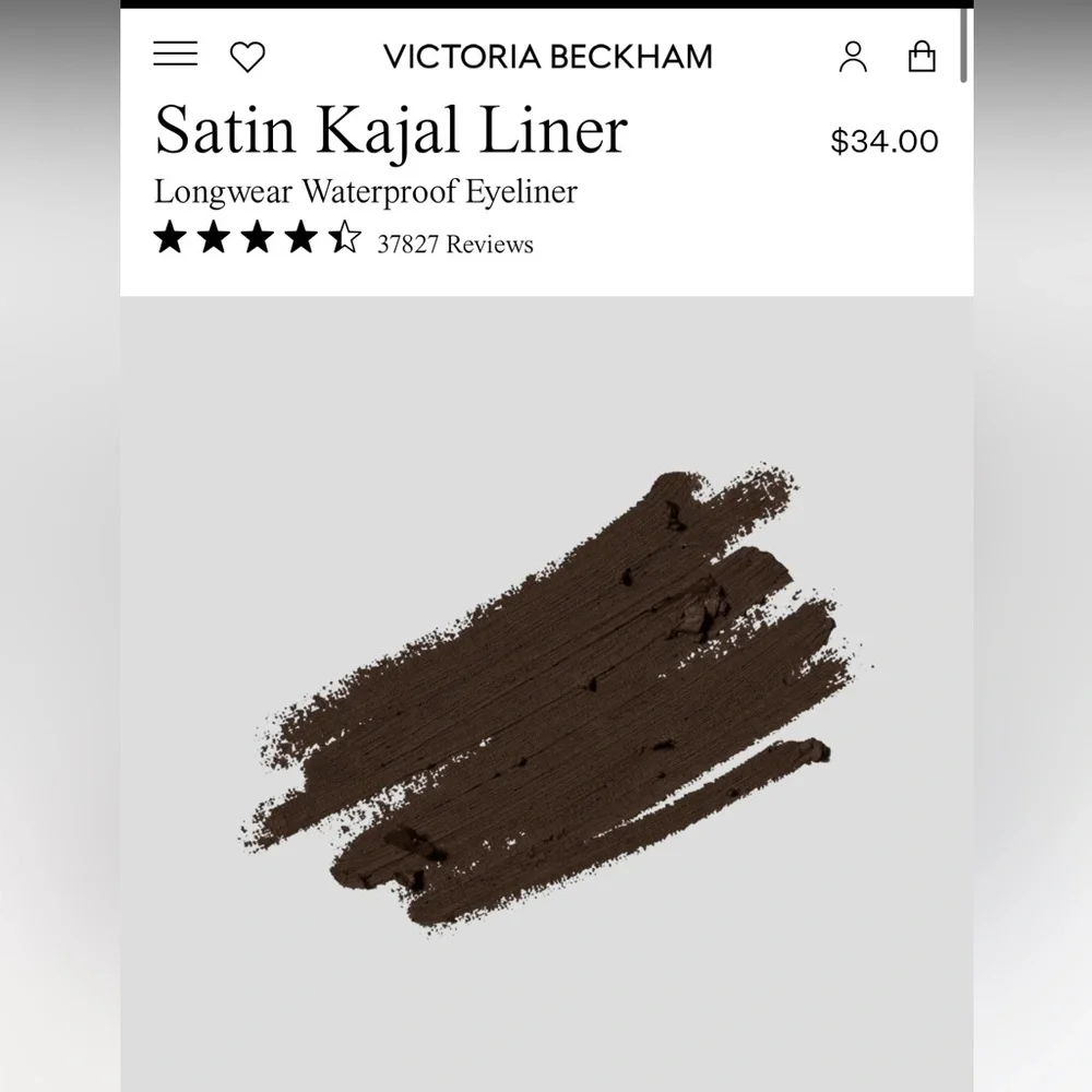 NIB Victoria Beckham Beauty Satin Kajal Liner in Cocoa - Picture 4 of 4